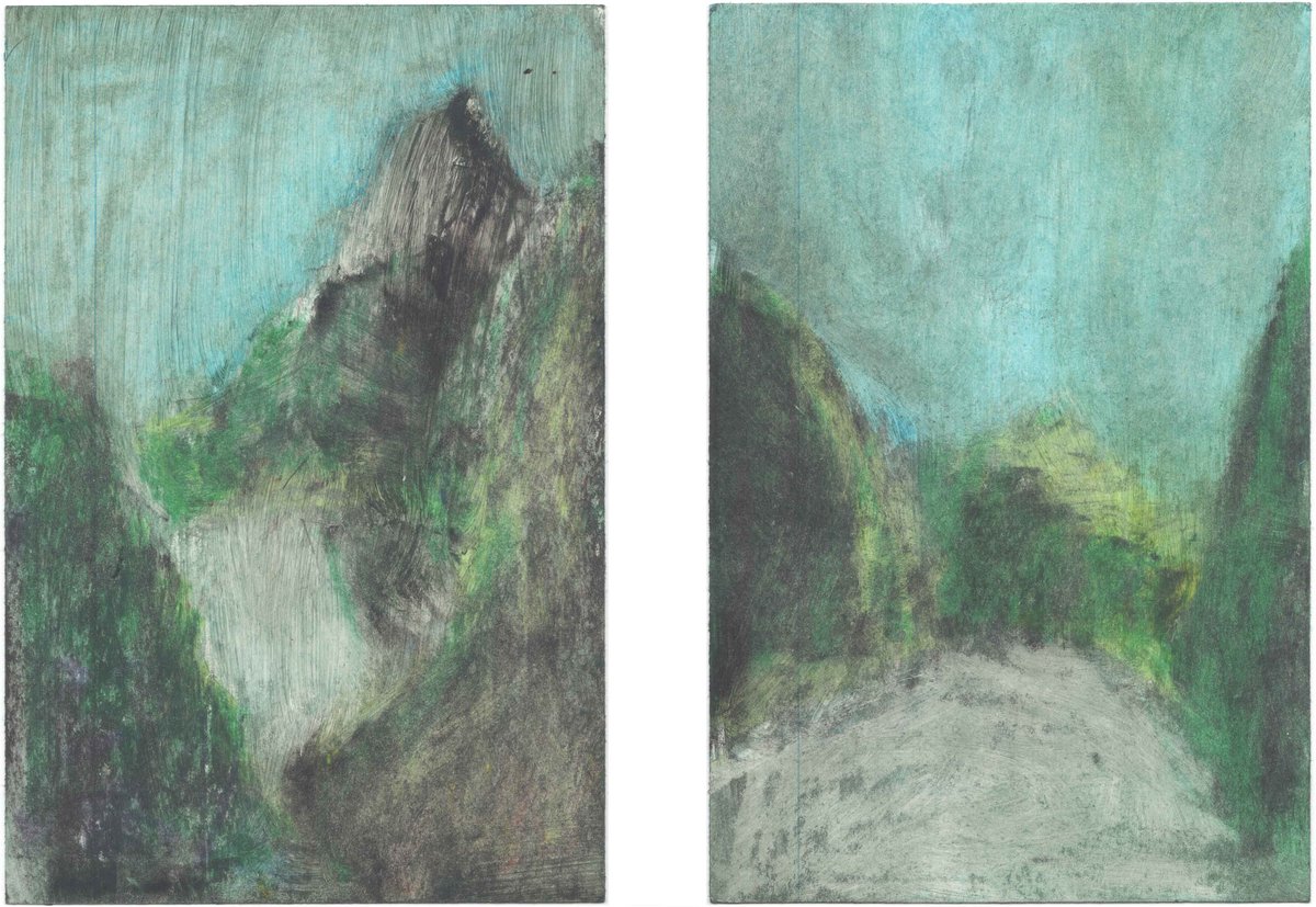 Zweier Berglandschaften I & II